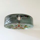 Mid Century Walther Glass Solifleur Vase, Op Art 60's