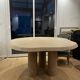 Waxed concrete dining table