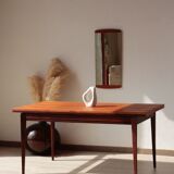 Vintage teak and afromosia dining table – extendable Scandinavian design