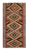 Turkish Handmade Vintage Anatolian Kilim 150 cm x 297 cm