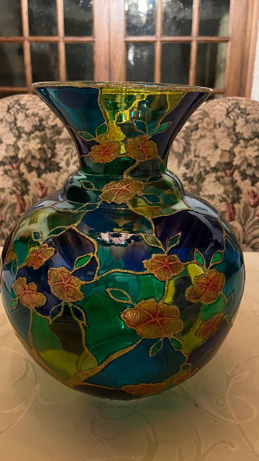 Palita multicolor glass vase