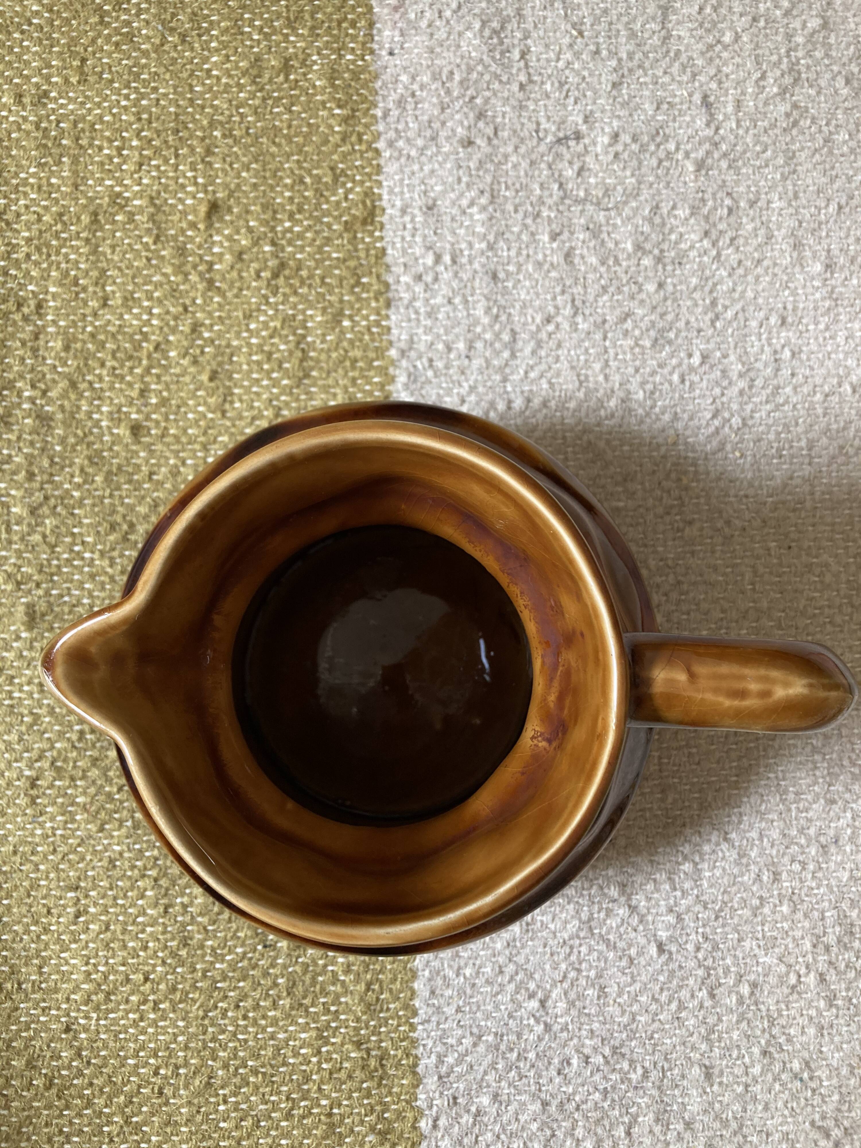 Sarreguemines sandstone pitcher