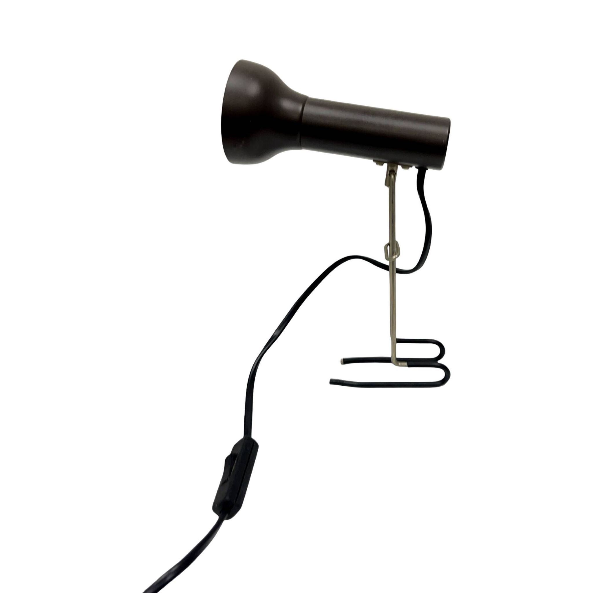 Lamp with clip VEB Narva 3140 1970s space age retro vintage GDR