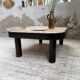 Table basse Capron « herbier » ovale