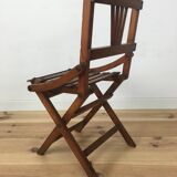 Chaise pliante pour enfants en lattes de bois