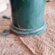 Green antique craft furniture counter