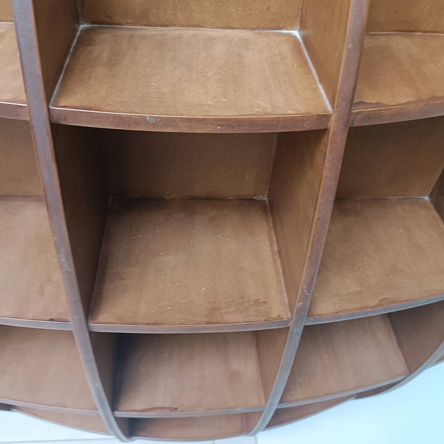 Vintage half-moon shelf