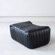 Canapé Sandra en Cuir Noir par Annie Hieronimus pour Ligne Roset, 1973, Set de 6