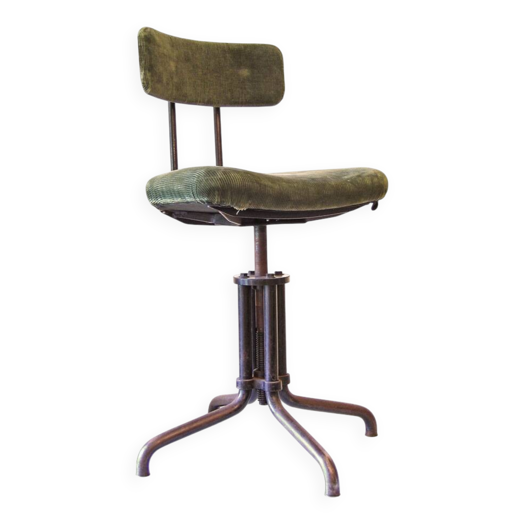 Gispen 1930s vintage industrial adjustable desk chair