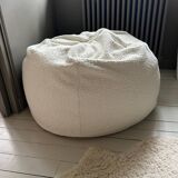 Fauteuil pouf repose pieds