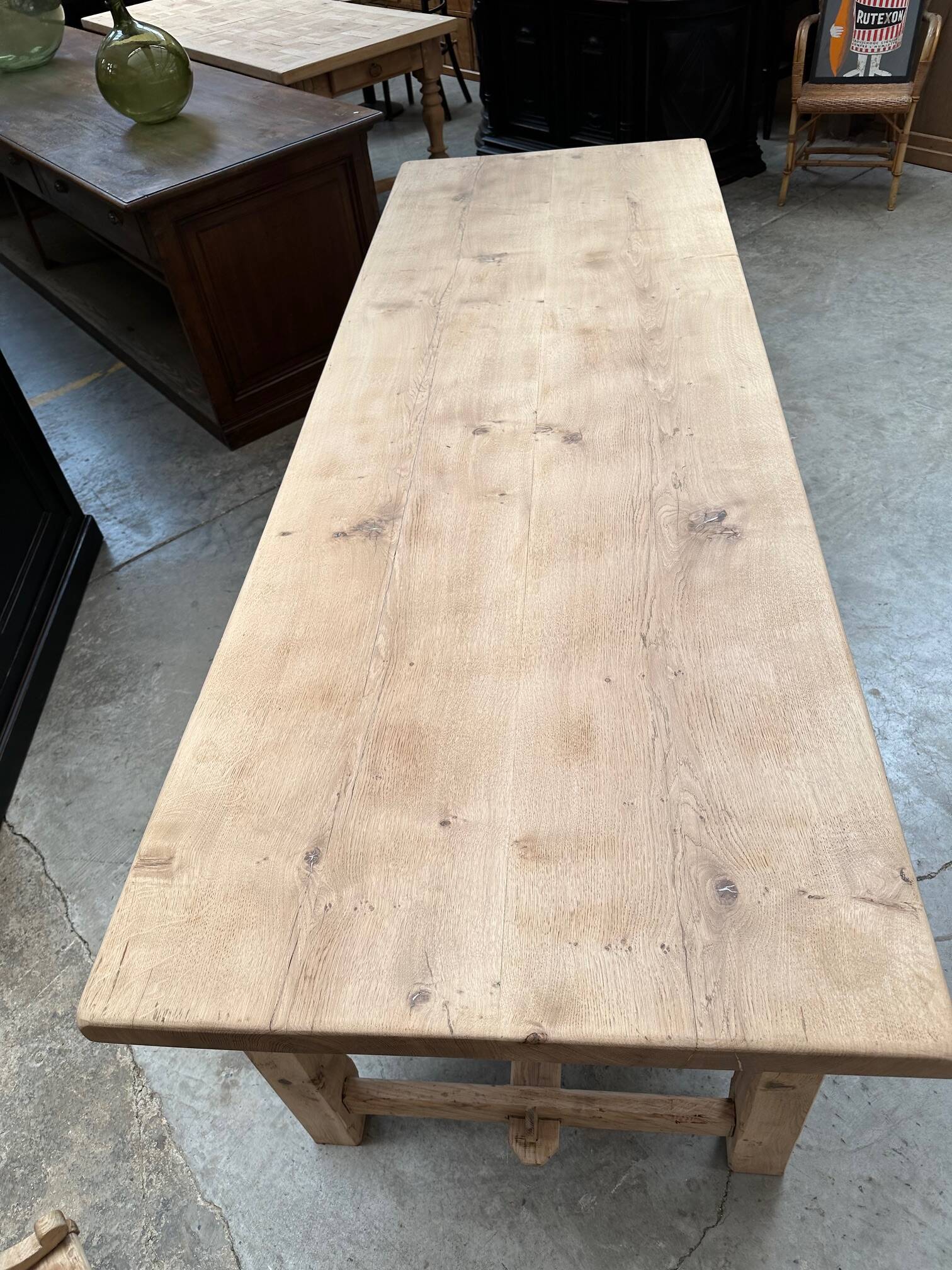 Solid oak farmhouse table