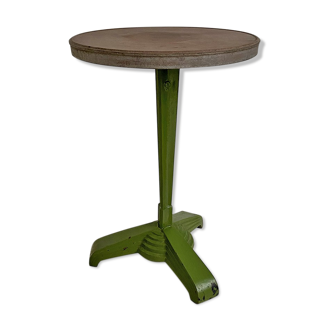 Art Deco bistro table cast iron and bakelite