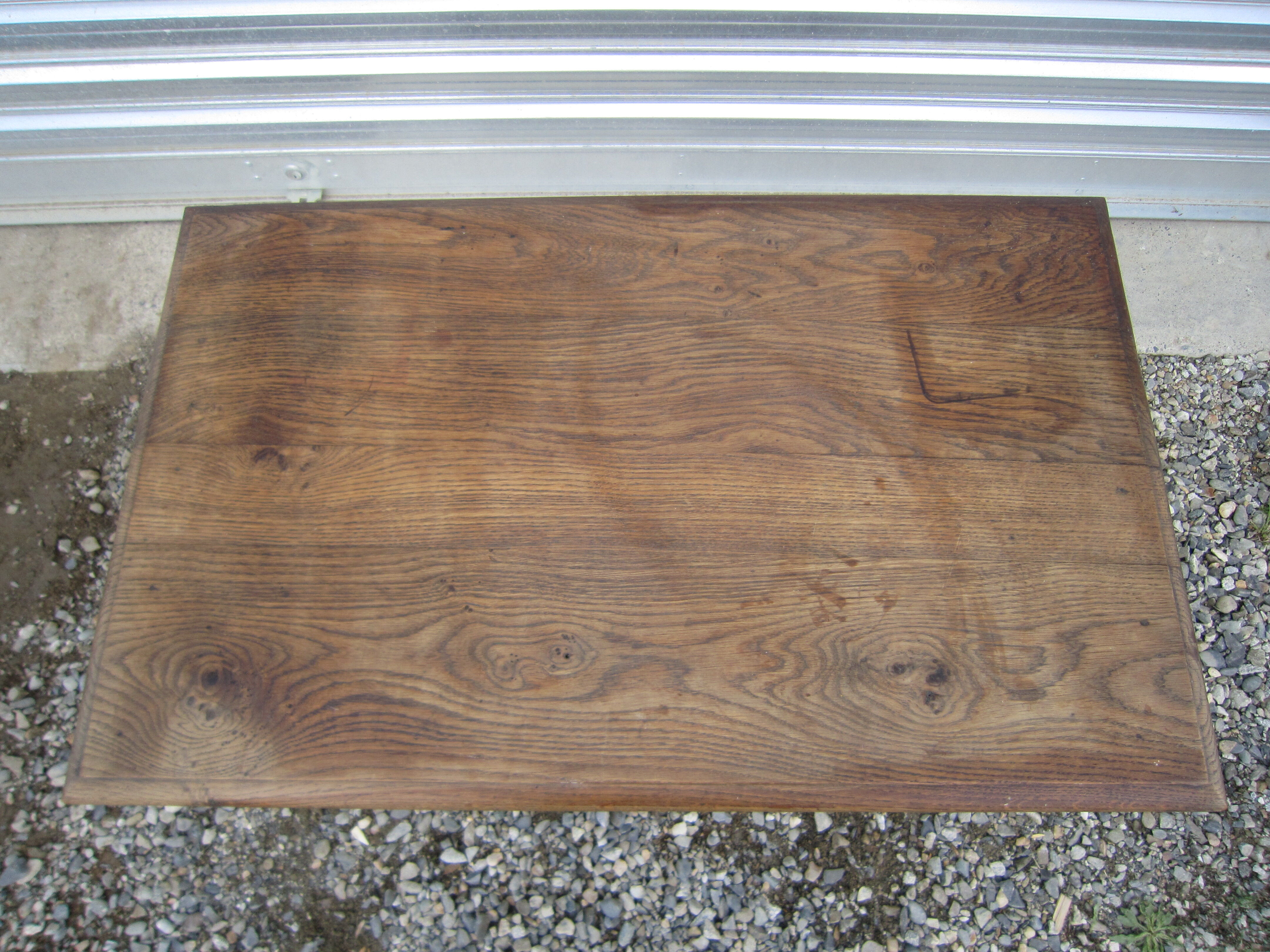Wooden side table with drawer