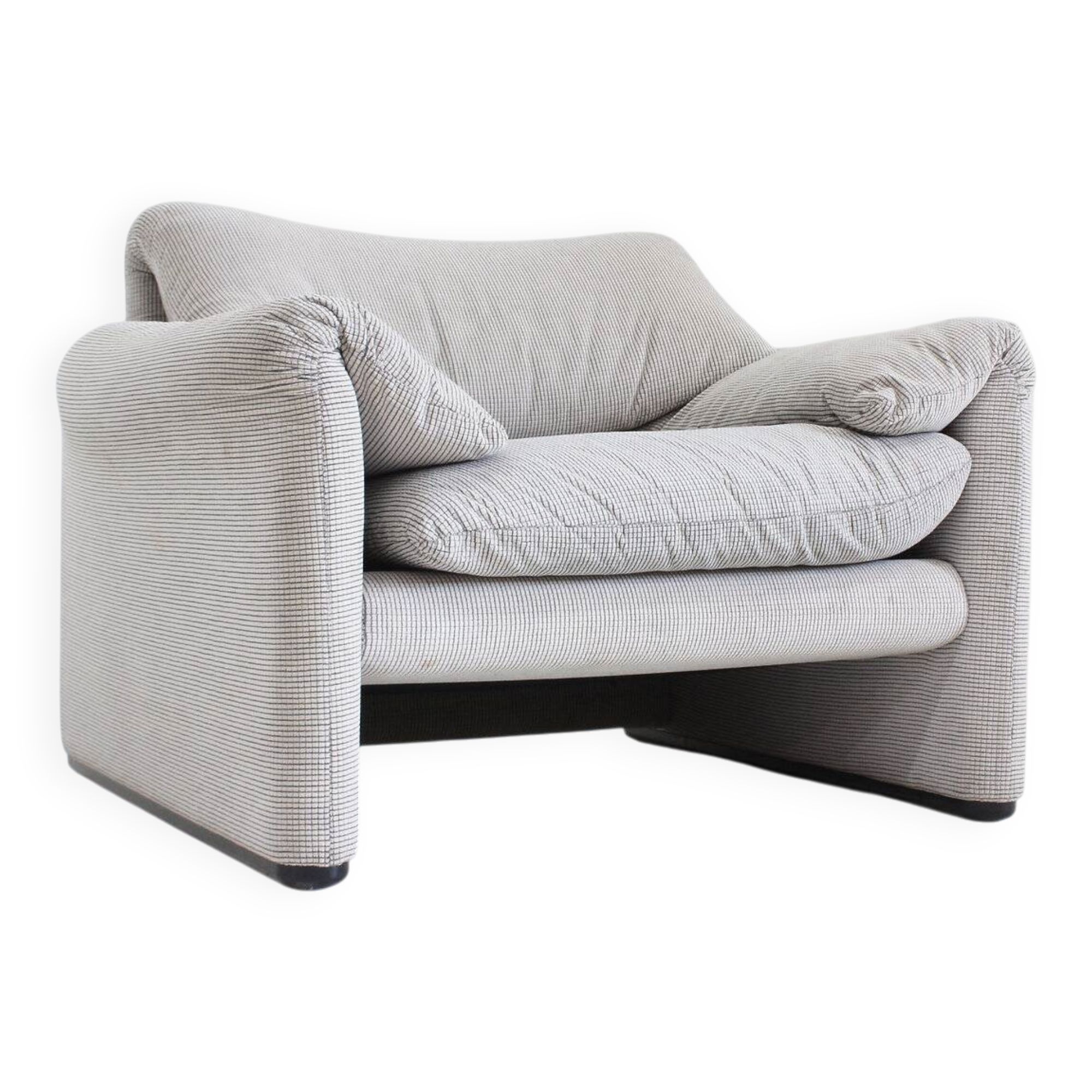 Fauteuil Maralunga vintage de Cassina par Vico Magistretti