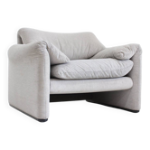 Fauteuil Maralunga vintage de Cassina par Vico Magistretti