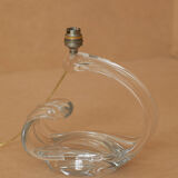 Crystal lamp foot Maison Daum France circa 1960