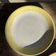 Set of 2 large plates with yellow rim, brand 12.