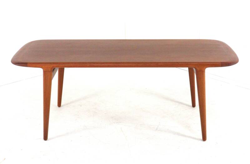 Table basse en teck danois 'Fugslev' - restaurée - bois de teck