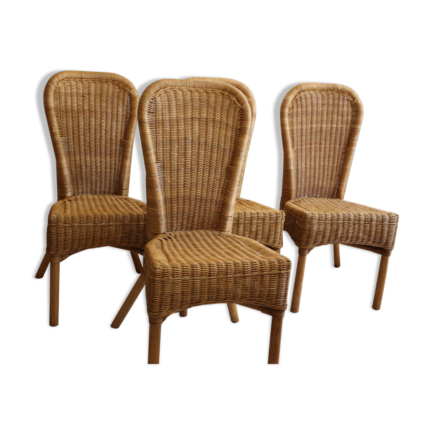 4 rattan chairs