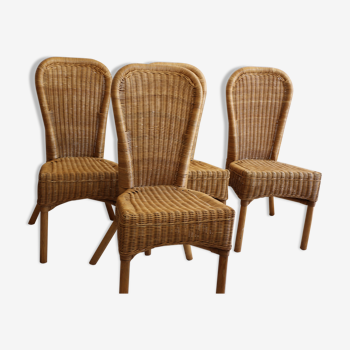 4 rattan chairs