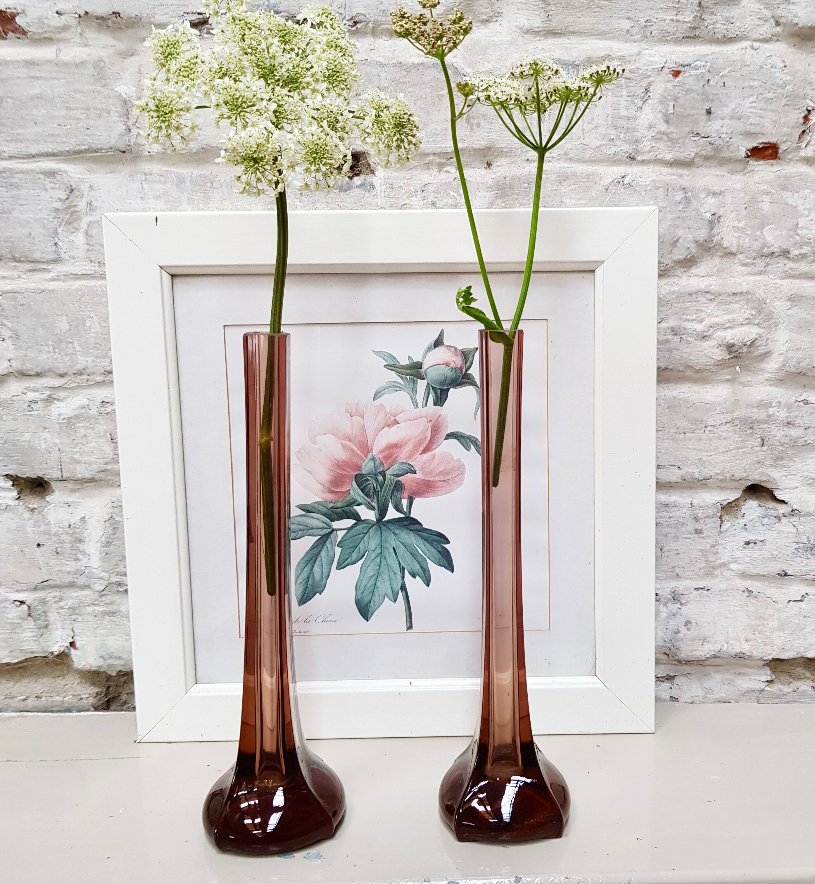 Pair of soliflore vases