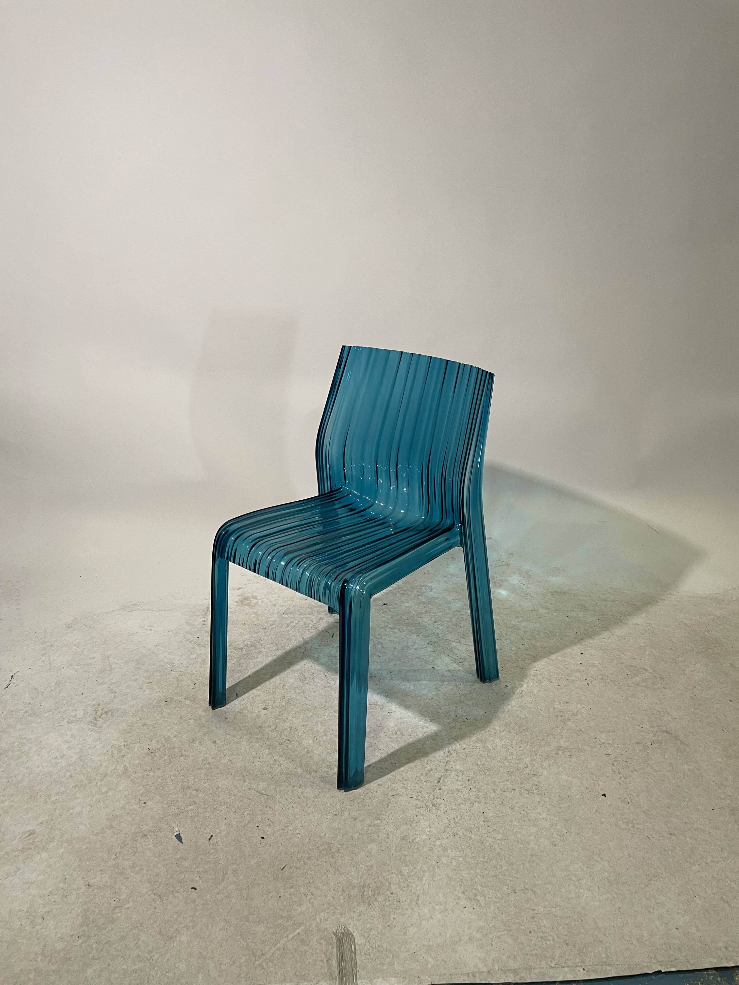 Set of 4 Frilly chairs by Particia Uquiola for Kartell