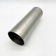 Roll vase / built-in flower stick – brushed aluminum, 1970s