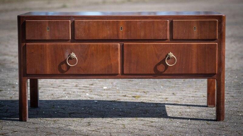 Mahogany commode attributed to Ernst Kühn, Denmark, 1930s