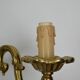 Pair of wall lamps with two lights in Louis XV style bronze