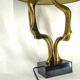 Bronze table lamp by Willy Daro, 1970s