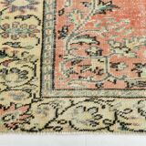 6x8 Peach Red & Cream Vintage Rug 194x252Cm SK 24649