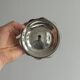 Vintage Coquillor butter dish in shiny metal