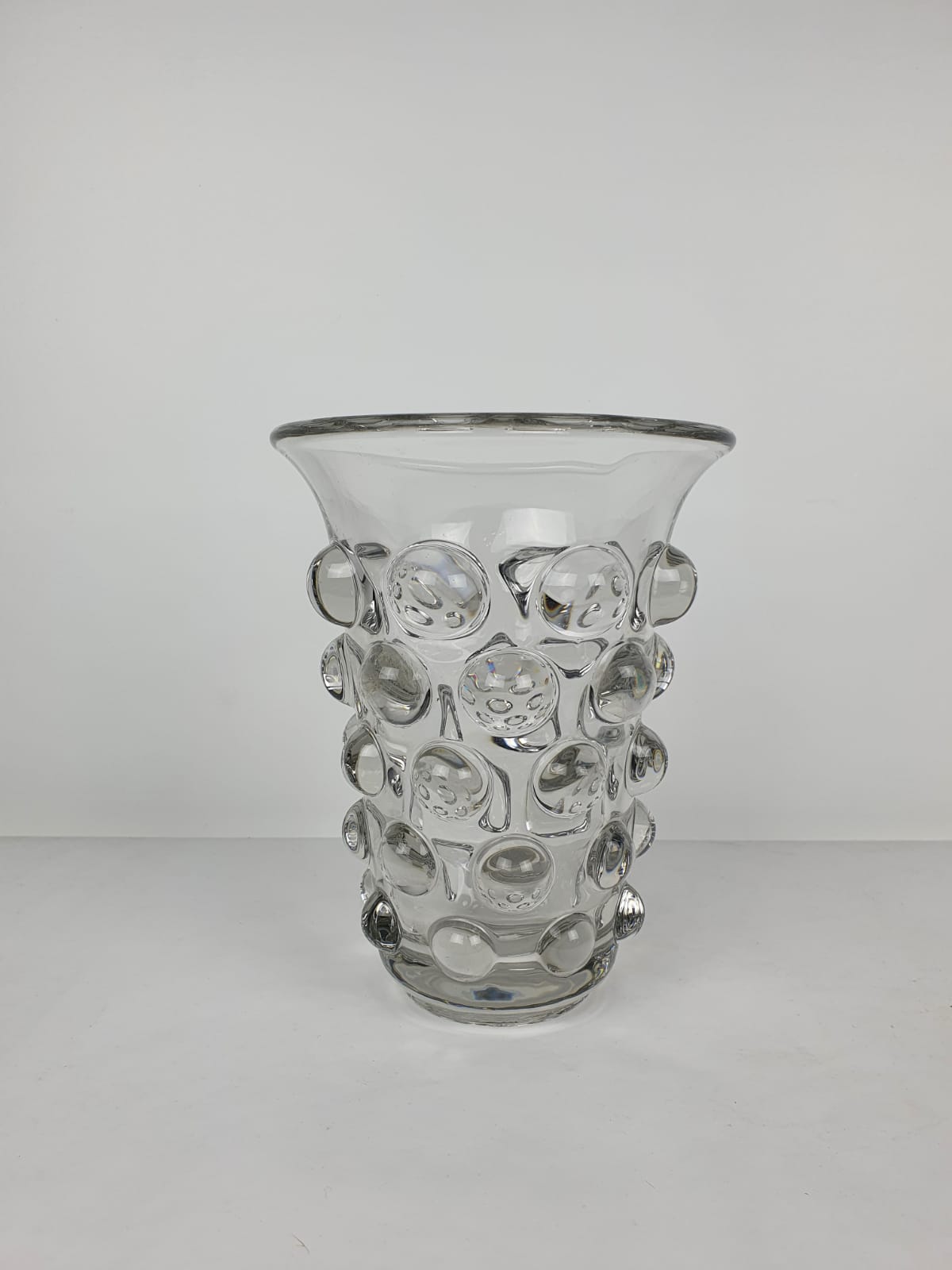 Brutalist vase Panel Panek 70s