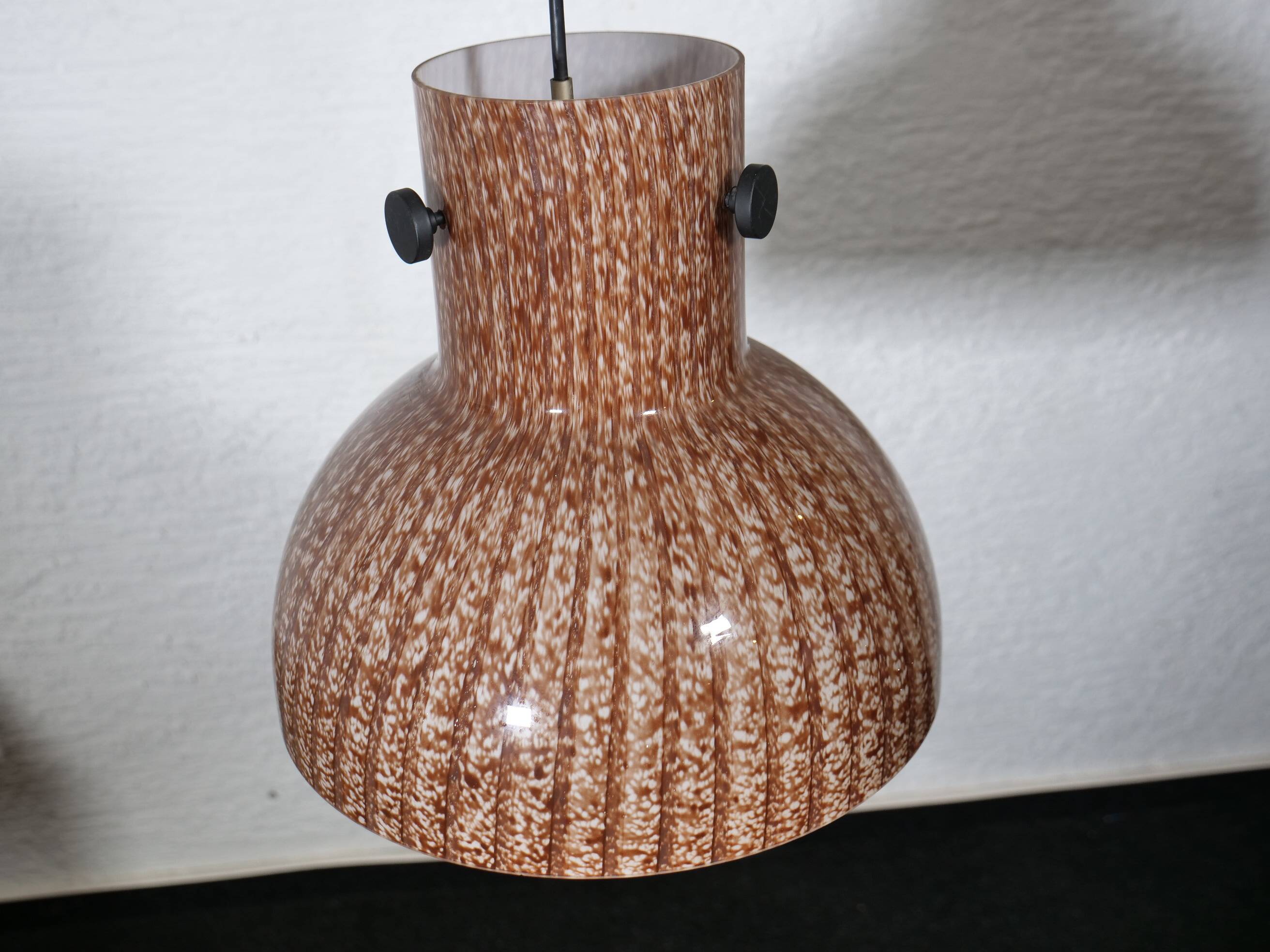 Peill and Putzler Design Glass Hanging Ceiling Lamp 1970s