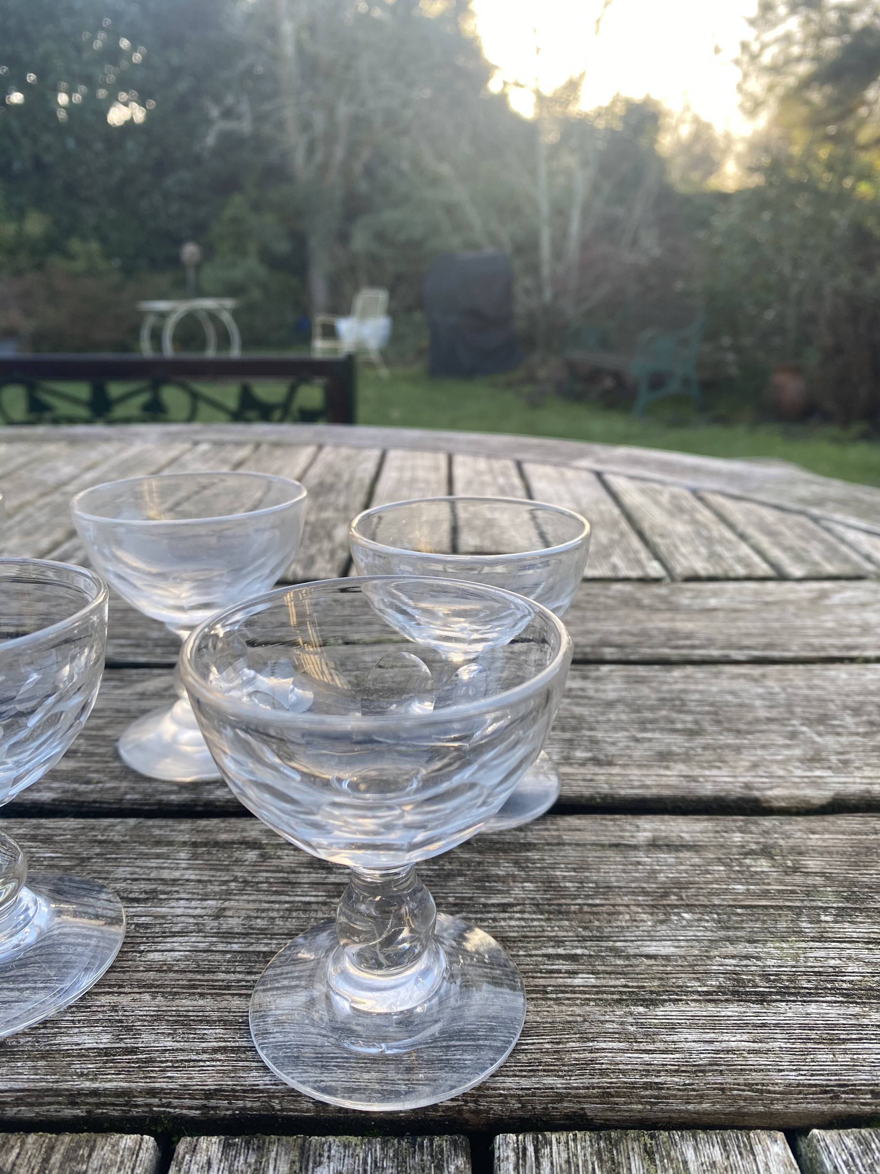 Napoleon 3 faceted liqueur glass