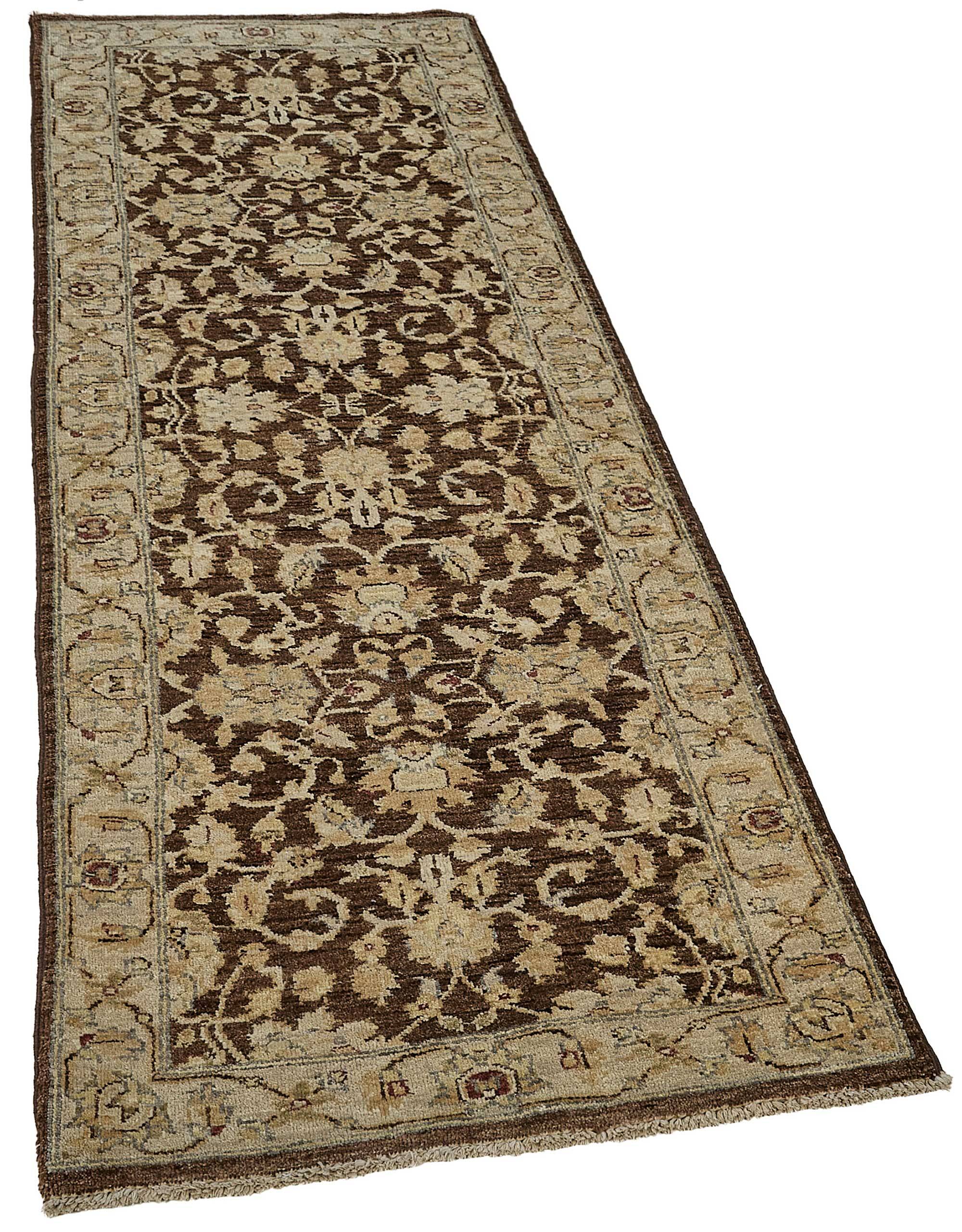 Turkish Handknotted Wool Oushak Rug 75 cm x 226 cm
