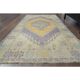Vintage Turkish Oushak Handmade Wool Cotton Orange Area Rug 103x189