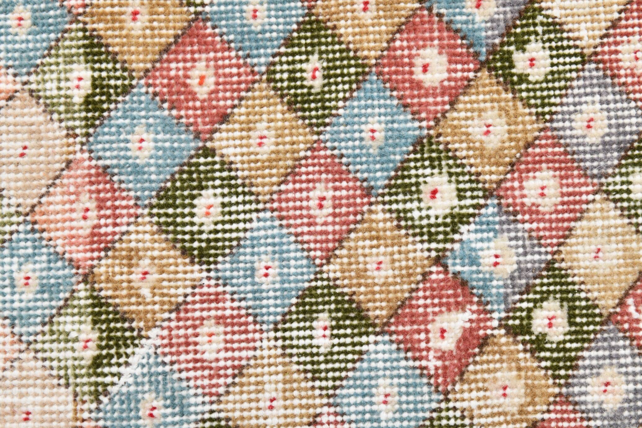 4x6 Vintage Geometric Style Multicolor Vintage Rug, 124x165Cm