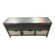 Metal tv stand three doors showcase