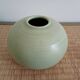 celadon ceramic round vase