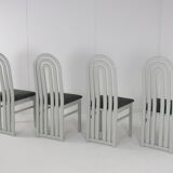 Set of 4 eighties design chairs 'Meern'