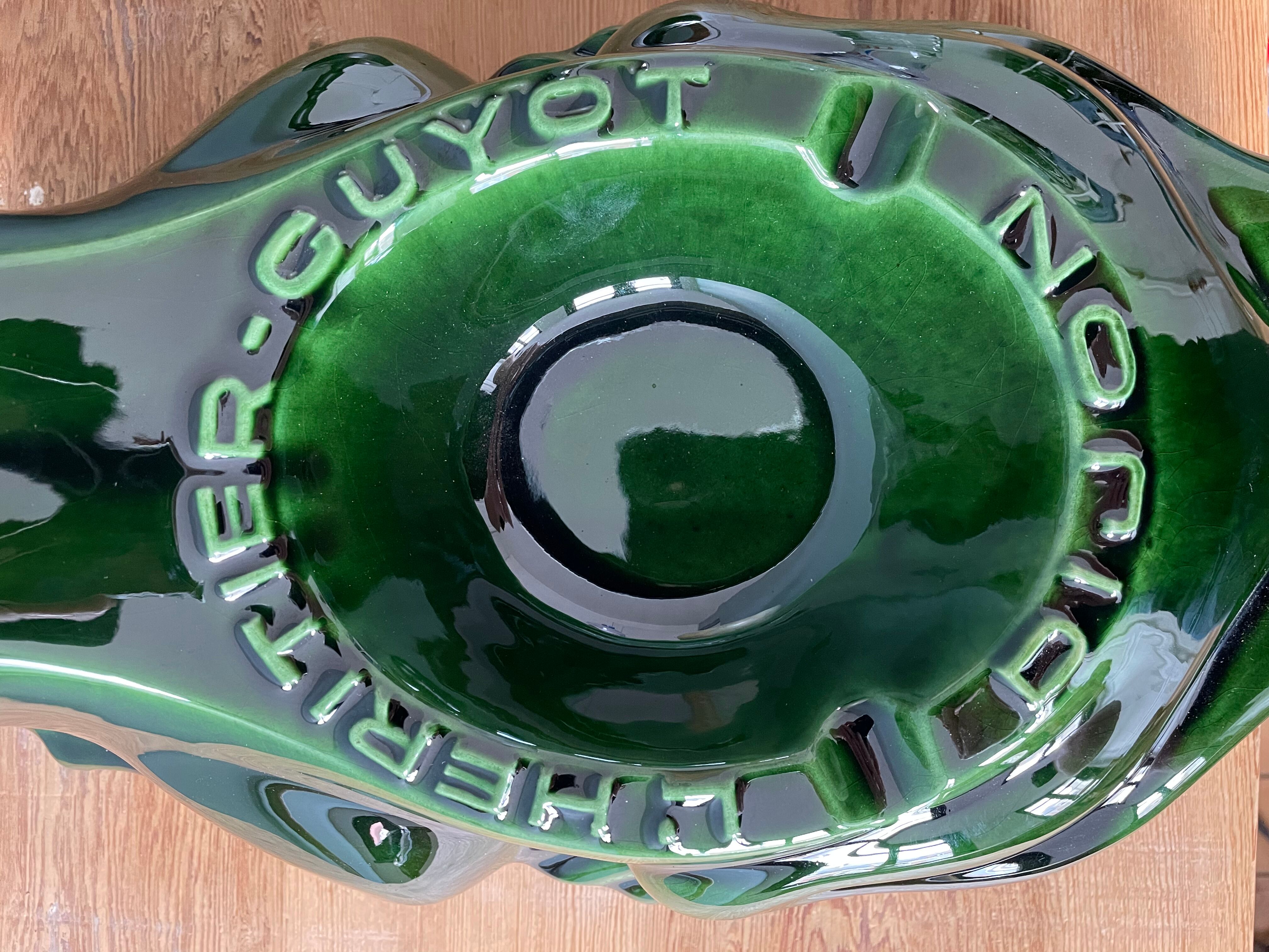 Cendrier grenouille L’Héritier-Guyot Dijon début XXème