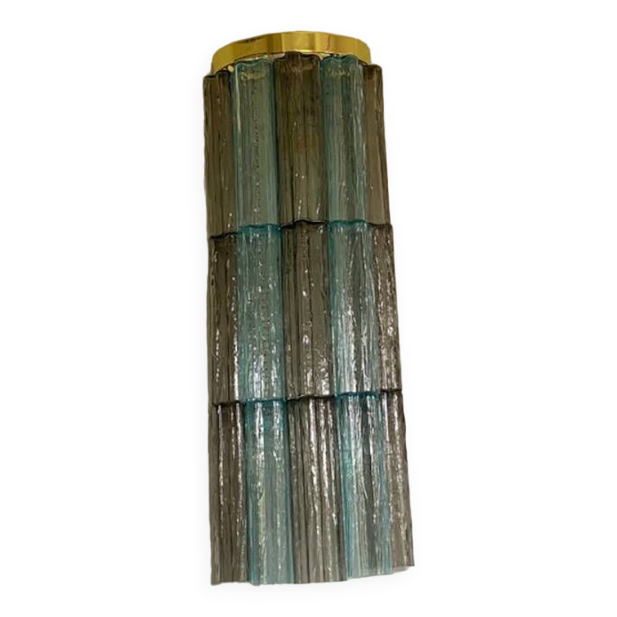 Applique contemporaine en verre de Murano bleu