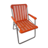 Vintage orange foldable garden armchair Kurz Design (3 armchairs available)