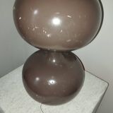Floor lamp 70s turned wood