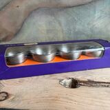 4 coquetiers vintage acier inoxydable - emballage d’origine