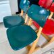 Chaise enfant Casala vintage bleu/vert