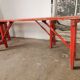 Paire de bancs pliants en bois