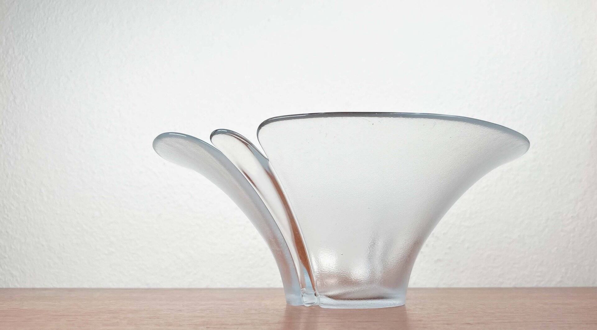 Vintage Danish glass bowl by Holmegaard, 1970s