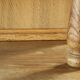 Vintage 1970 Danish Brutalist Light Oak Dining Cabinet, Henning Kjærnulf style
